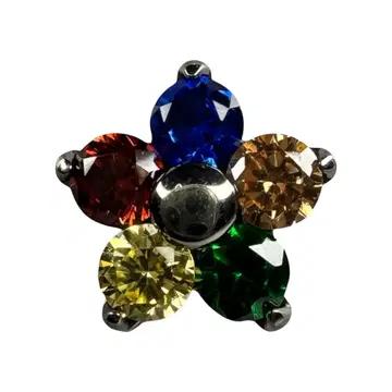 B-1063 CLEAR/ORANGE/GREEN/PURPLE/BLUE/CHAMPAGNE