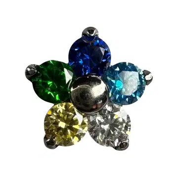 B-1063 BLUE-AQUA-YELLOW-GREEN-CLEAR