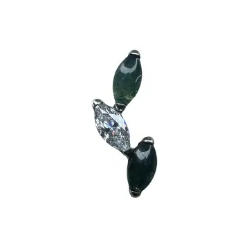 B-1601 MOSS AGATE + CLEAR