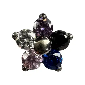 B-1063 Violet-Black-Blue-Pink- Clear