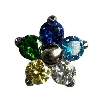 B-1063 Blue-Aqua-Yellow-Green-Clear