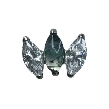 B-1604 MossAgate+Clear